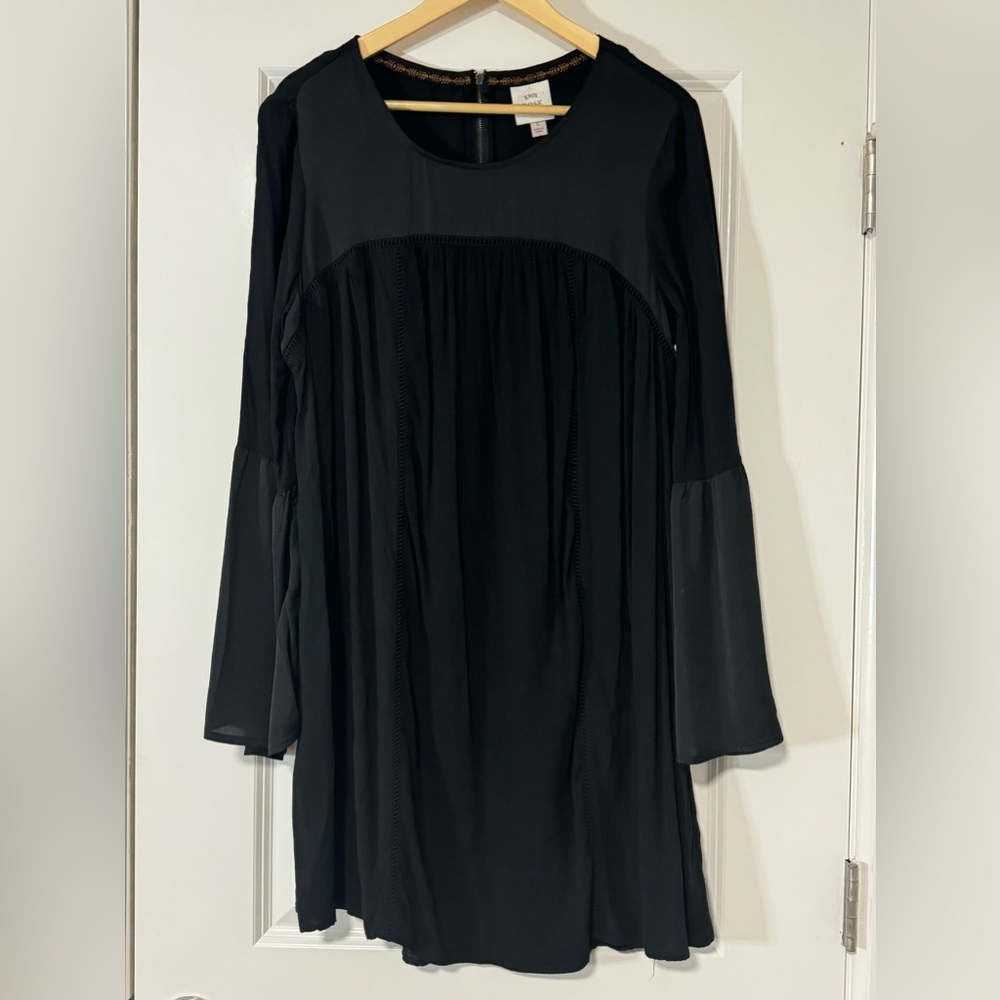 Knox Rose Women’s Large Black Longsleeve Flare Dress